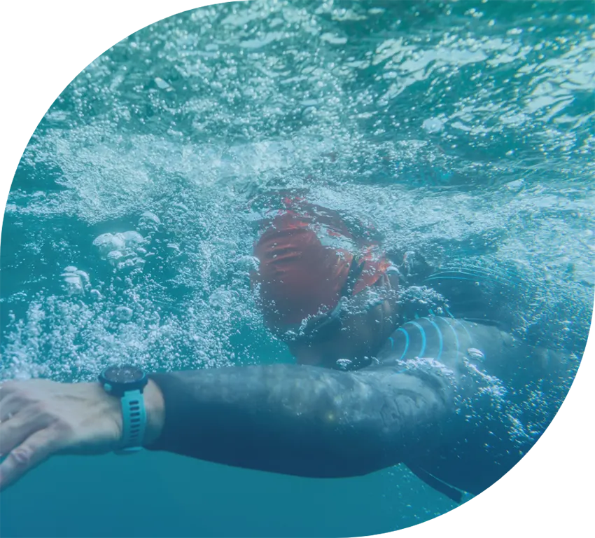 Swim-image swim race in the River Foyle